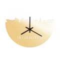 Skyline Clock Heerenveen Gold Metallic