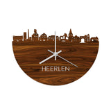 Skyline Klok Heerlen Palissander houten cadeau wanddecoratie relatiegeschenk van WoodWideCities
