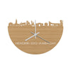 Skyline Klok Hendrik-Ido-Ambacht Bamboe houten cadeau wanddecoratie relatiegeschenk van WoodWideCities