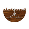Skyline Klok Hendrik-Ido-Ambacht Palissander houten cadeau wanddecoratie relatiegeschenk van WoodWideCities