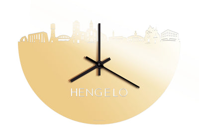 Skyline Clock Hengelo Gold Metallic