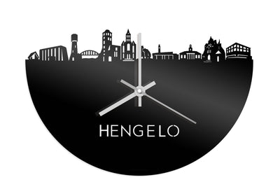 Skyline Clock Hengelo Black Glossy