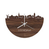 Skyline Klok Leerdam Noten houten cadeau wanddecoratie relatiegeschenk van WoodWideCities