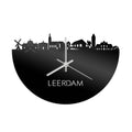 Skyline Clock Leerdam Black Glossy