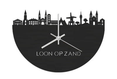 Skyline Klok Loon op Zand Black