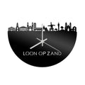 Skyline Klok Loon op Zand Zwart Glanzend