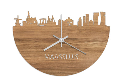 Skyline Clock Maassluis Oak