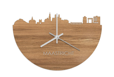 Skyline Clock Maastricht Oak