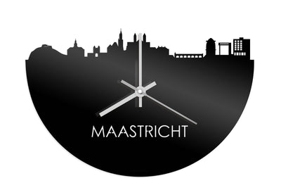 Skyline Clock Maastricht Black Glossy