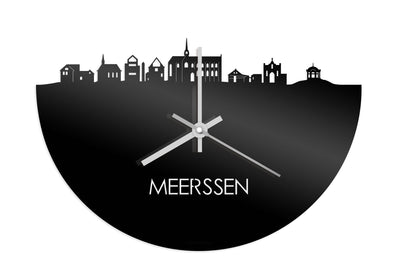 Skyline Clock Meerssen Black Glossy