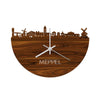 Skyline Klok Meppel Palissander houten cadeau wanddecoratie relatiegeschenk van WoodWideCities
