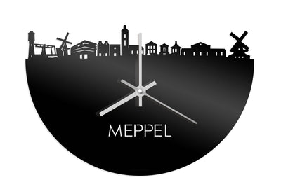 Skyline Clock Meppel Black Glossy