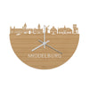 Skyline Klok Middelburg Bamboe houten cadeau decoratie relatiegeschenk van WoodWideCities