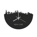 Skyline Clock New York Black