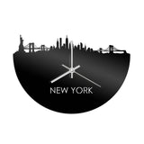 Skyline Klok New York Zwart Glanzend