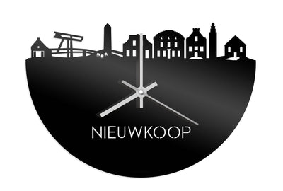 Skyline Clock Nieuwkoop Black Glossy