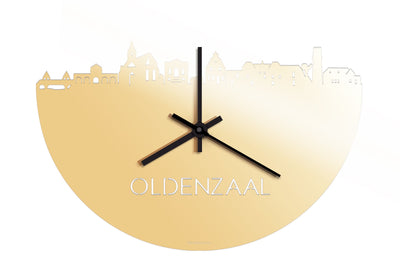 Skyline Clock Oldenzaal Gold Metallic