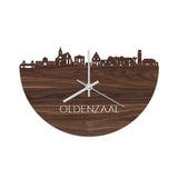 Skyline Klok Oldenzaal Noten houten cadeau wanddecoratie relatiegeschenk van WoodWideCities