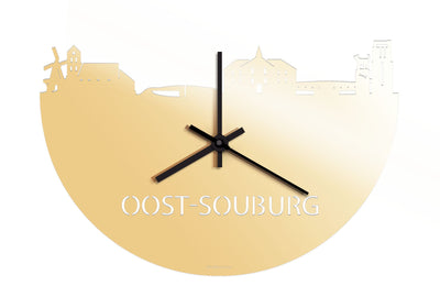 Skyline Clock East-Souburg Gold Metallic