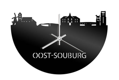 Skyline Clock Oost-Souburg Black Glossy