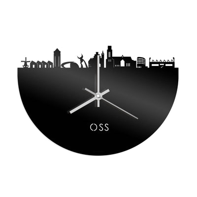 Skyline Klok Oss Zwart Glanzend