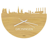 Skyline Clock Groningen Oak
