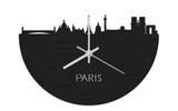 Skyline Clock Paris Black