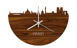 Skyline Clock Paris Rosewood