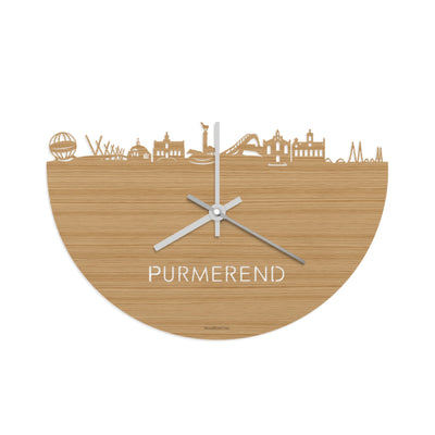 Skyline Clock Purmerend Bamboo