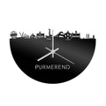 Skyline Clock Purmerend Black Glossy