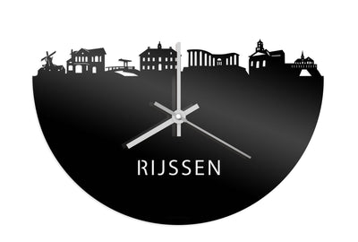 Skyline Clock Rijssen Black Glossy