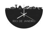 Skyline Clock Rio de Janeiro Black