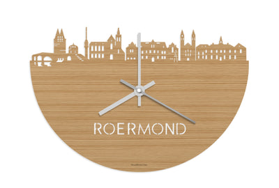 Skyline Clock Roermond Bamboo