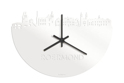 Skyline Clock Roermond White Glossy
