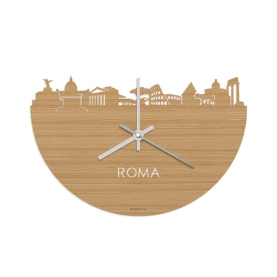 Skyline Clock Rome Bamboo