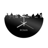 Skyline Klok Rome Zwart Glanzend