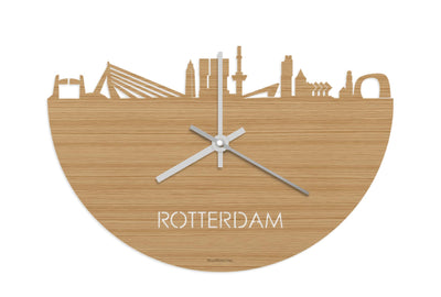 Skyline Clock Rotterdam Bamboo