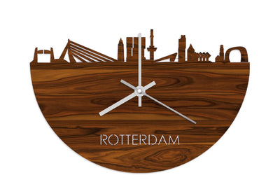 Skyline Clock Rotterdam Rosewood