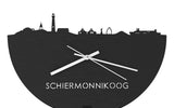 Skyline Clock Schiermonnikoog Black