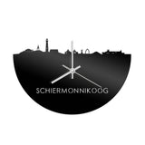 Skyline Klok Schiermonnikoog Zwart Glanzend
