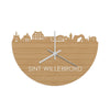 Skyline Klok Sint Willebrord Bamboe houten cadeau decoratie relatiegeschenk van WoodWideCities