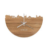 Skyline Klok Sneek Eiken Eiken  houten cadeau wanddecoratie relatiegeschenk van WoodWideCities