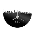 Skyline Clock Tiel Black Glossy