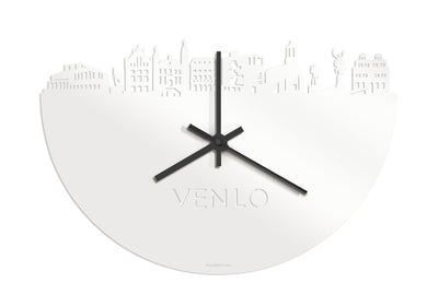 Skyline Clock Venlo White Glossy