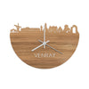 Skyline Klok Venray Eiken houten cadeau wanddecoratie relatiegeschenk van WoodWideCities