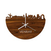 Skyline Klok Venray Palissander houten cadeau wanddecoratie relatiegeschenk van WoodWideCities