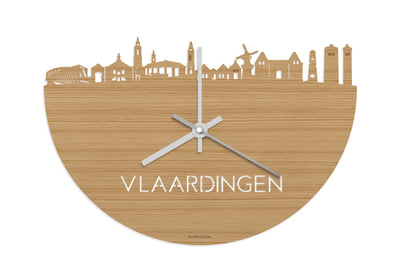 Skyline Clock Vlaardingen Bamboo