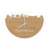 Skyline Klok Westerwolde Bamboe houten cadeau wanddecoratie relatiegeschenk van WoodWideCities