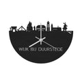 Skyline Clock Wijk bij Duurstede Black