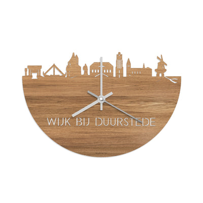 Skyline Clock Wijk bij Duurstede Oak